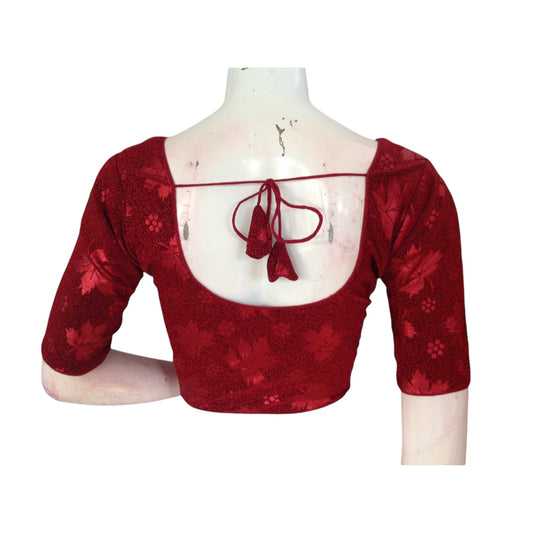 Radiant Red: Designer Blouses for Indian Elegance