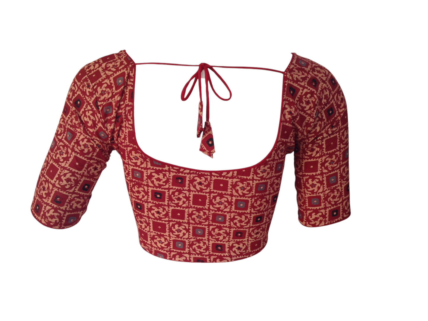 Maroon Color Cotton Readymade Saree Blouse: A Classic Choice