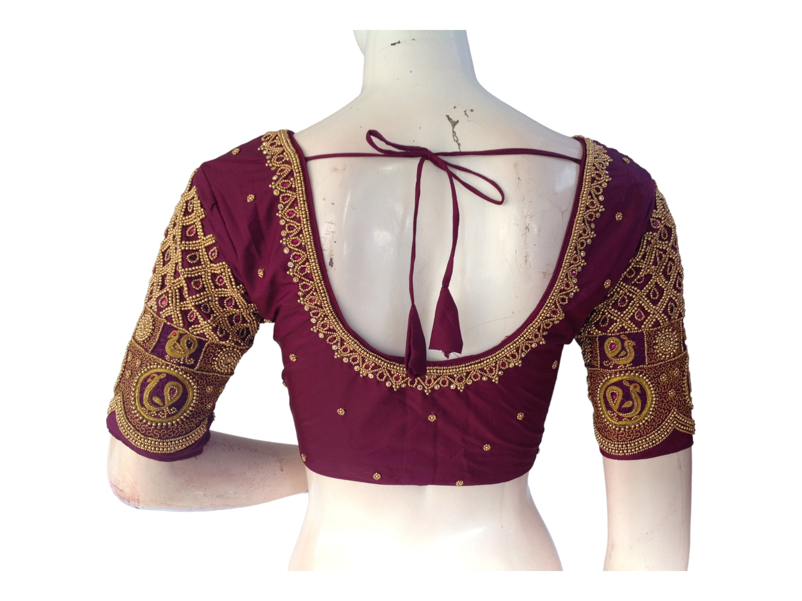 Indian Wedding Readymade Saree Blouse - Perfectly Stitched Silk Blouse for  Effortless Elegance