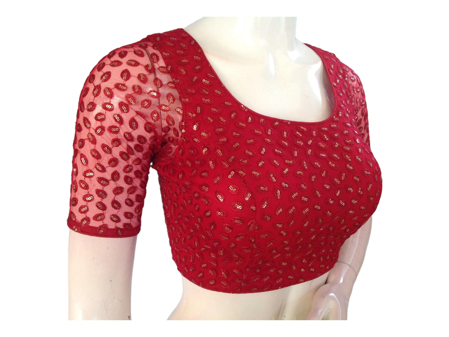 Red Saree Blouse, Readymade Saree Blouse, Designer Blouse online from d3blouses - D3blouses