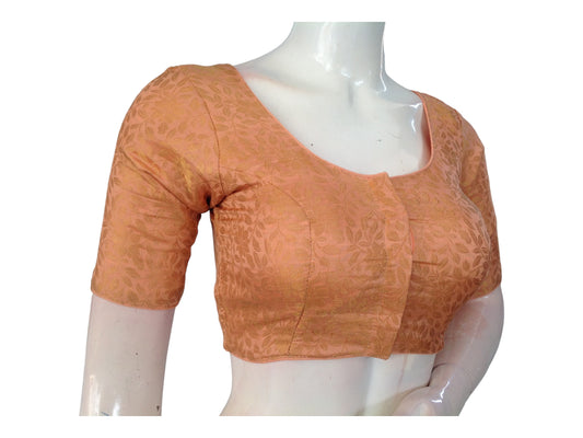 "Shop Gold Brocade Blouses Online: Elegant Indian Silk Saree Readymade Blouses, featuring exquisite craftsmanship and luxurious fabric for a sophisticated and timeless look."