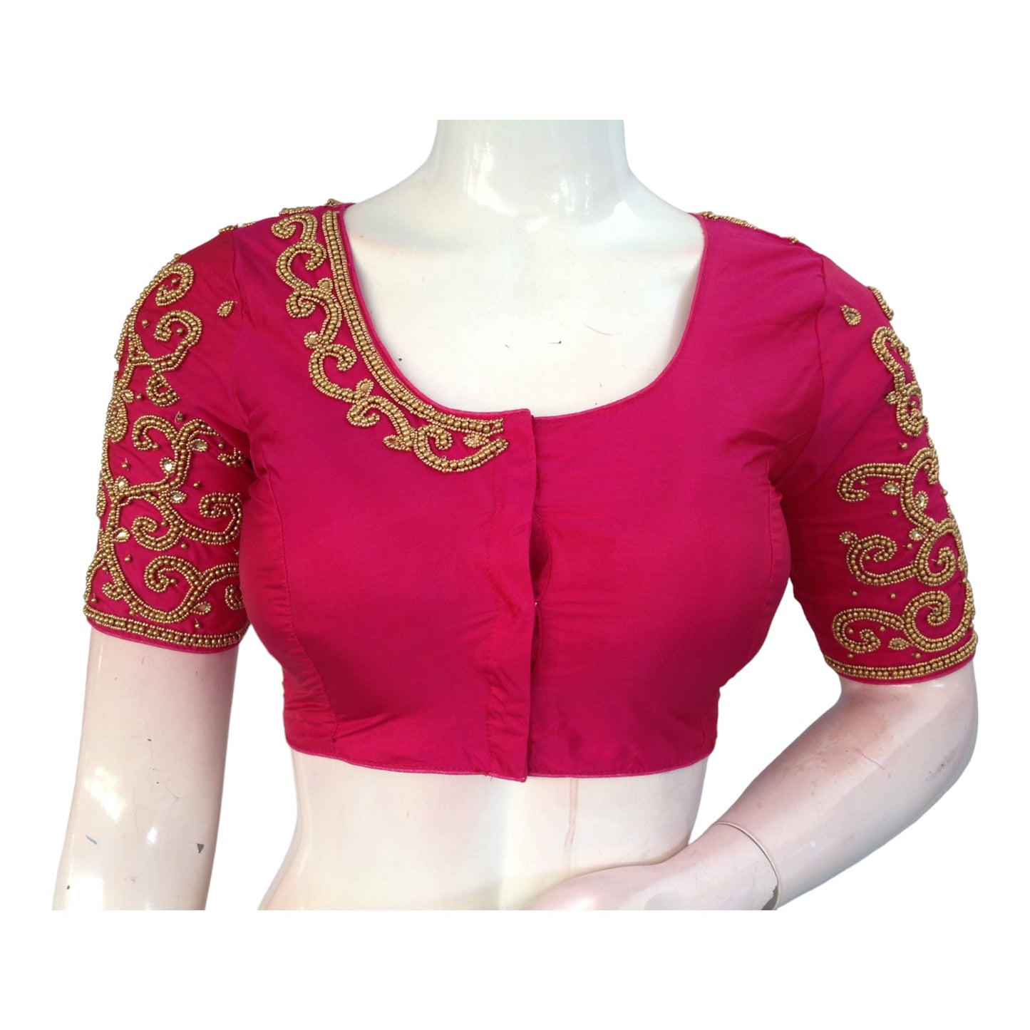 Festive Magenta Aari Blouses | Indian Designer Blouses | Latest Collection