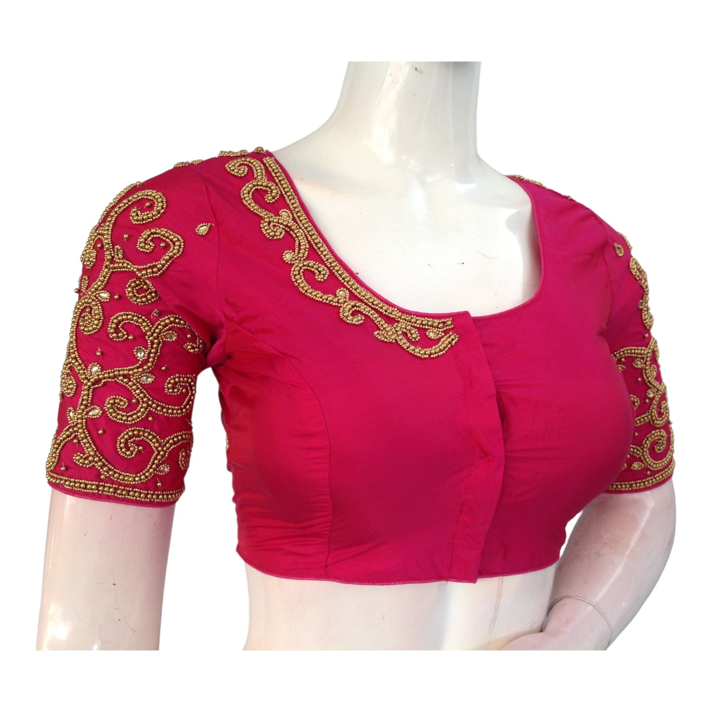 Festive Magenta Aari Blouses | Indian Designer Blouses | Latest Collection