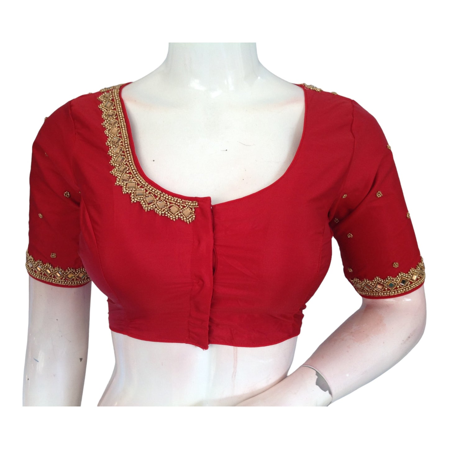 The Richness of Maroon: Aari Hand Work Blouses for Indian Weddings & Celebrations