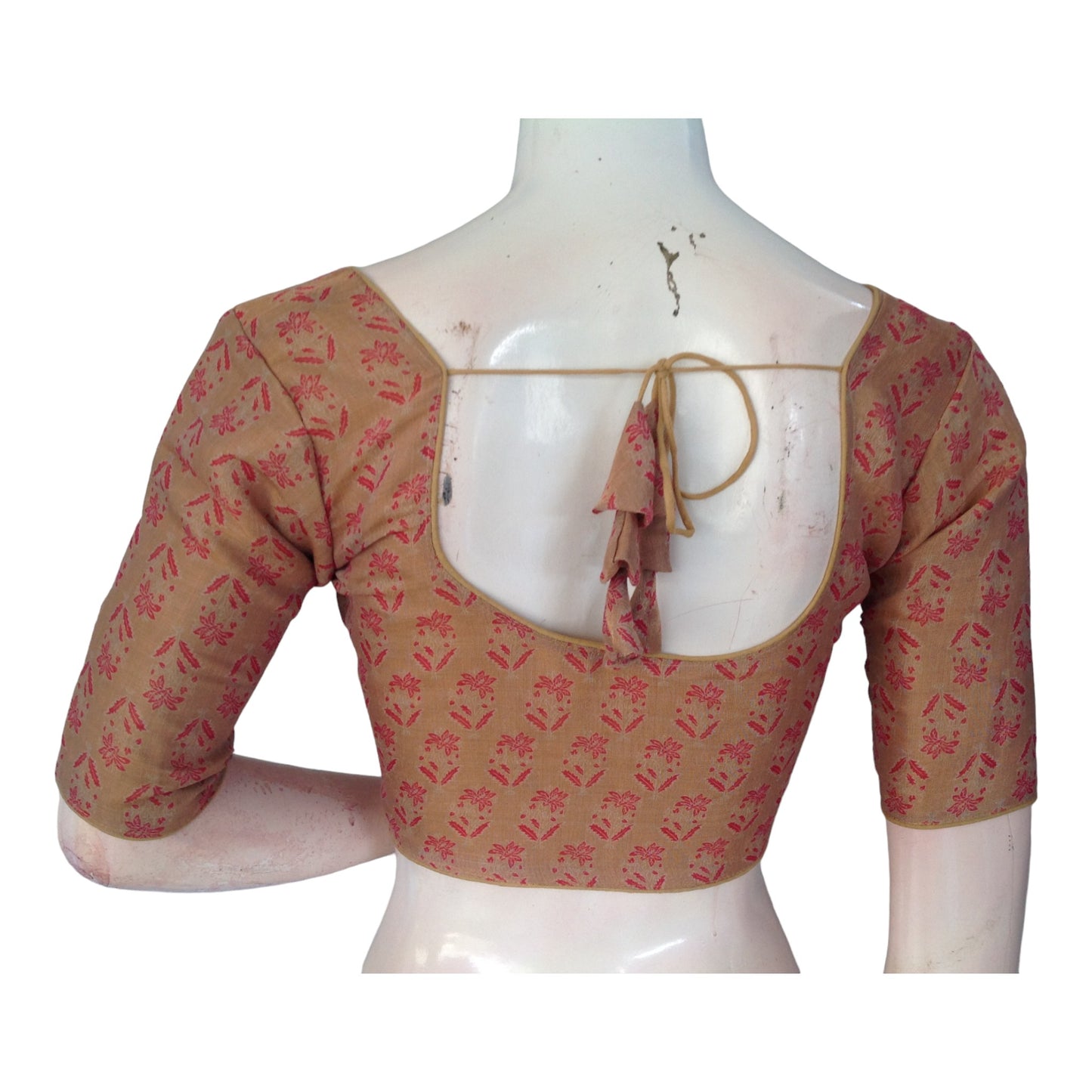 Radiant Gold Tissue Silk Blouses Online | Ready made Saree Blouse