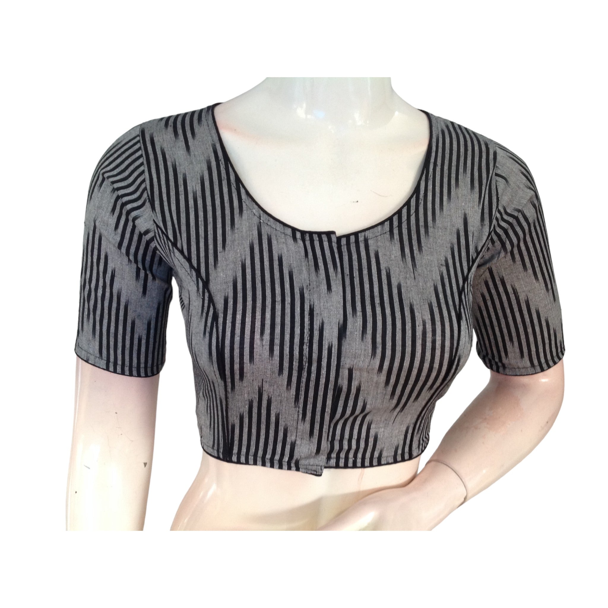 Grey high neck blouse hotsell