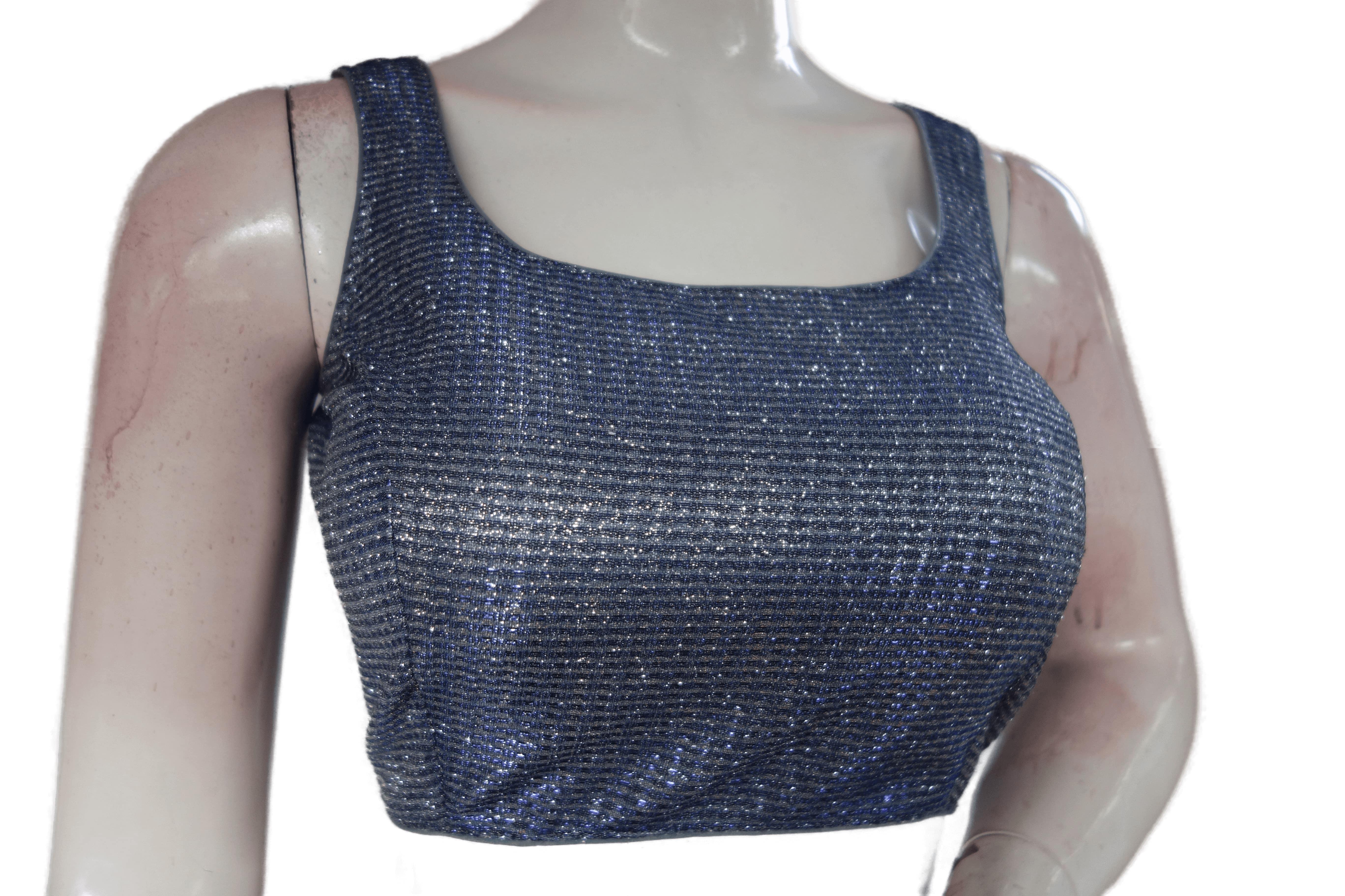 Silver top glitter blouse