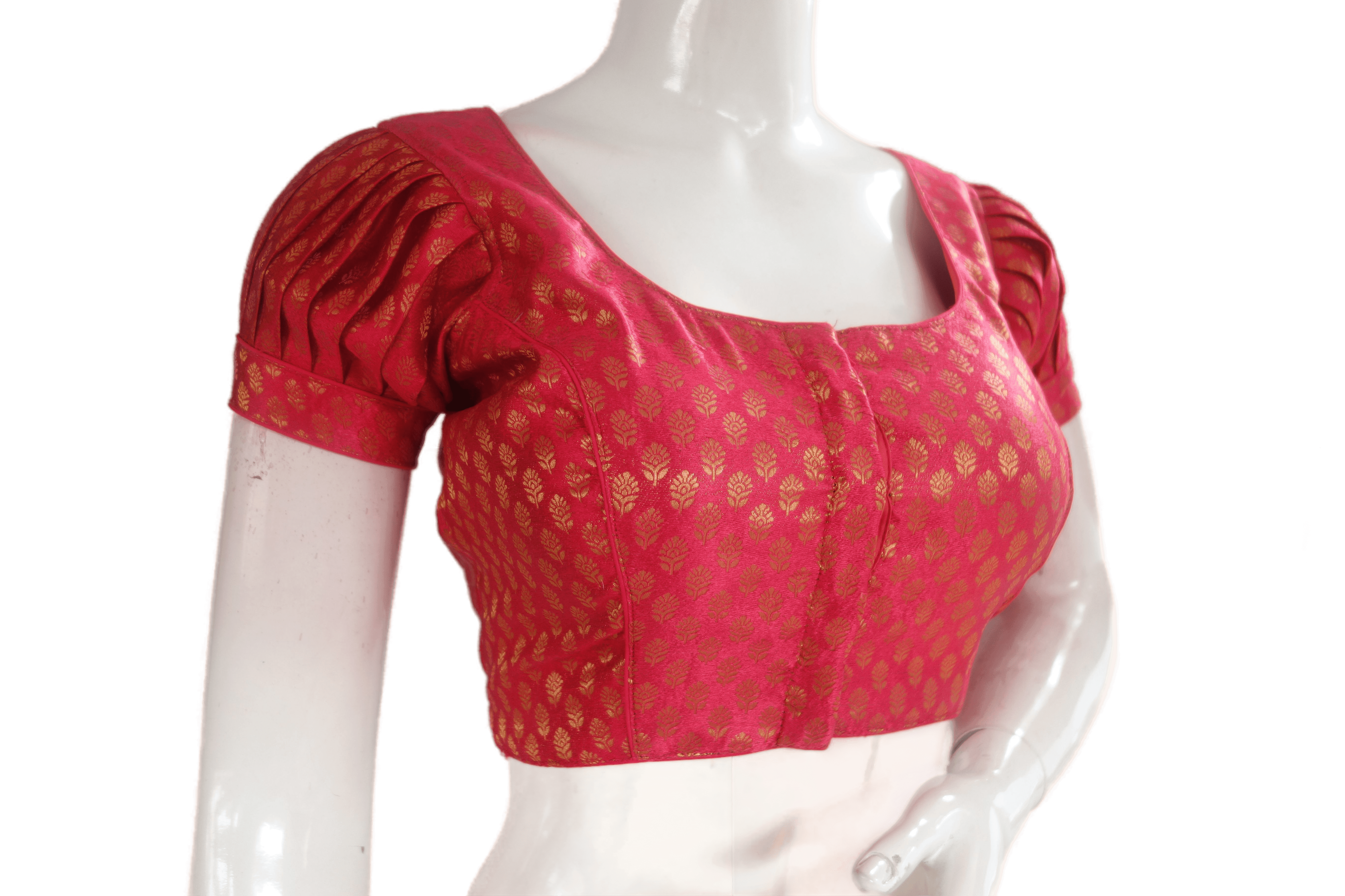 Saree Elegance - Beautiful puffed sleeve blouse with silk... | Facebook