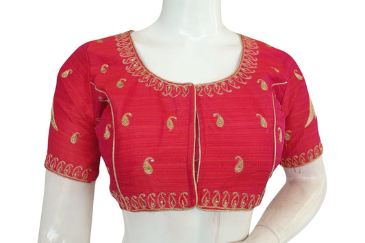 designer embroidered indian saree readymade blouses 3