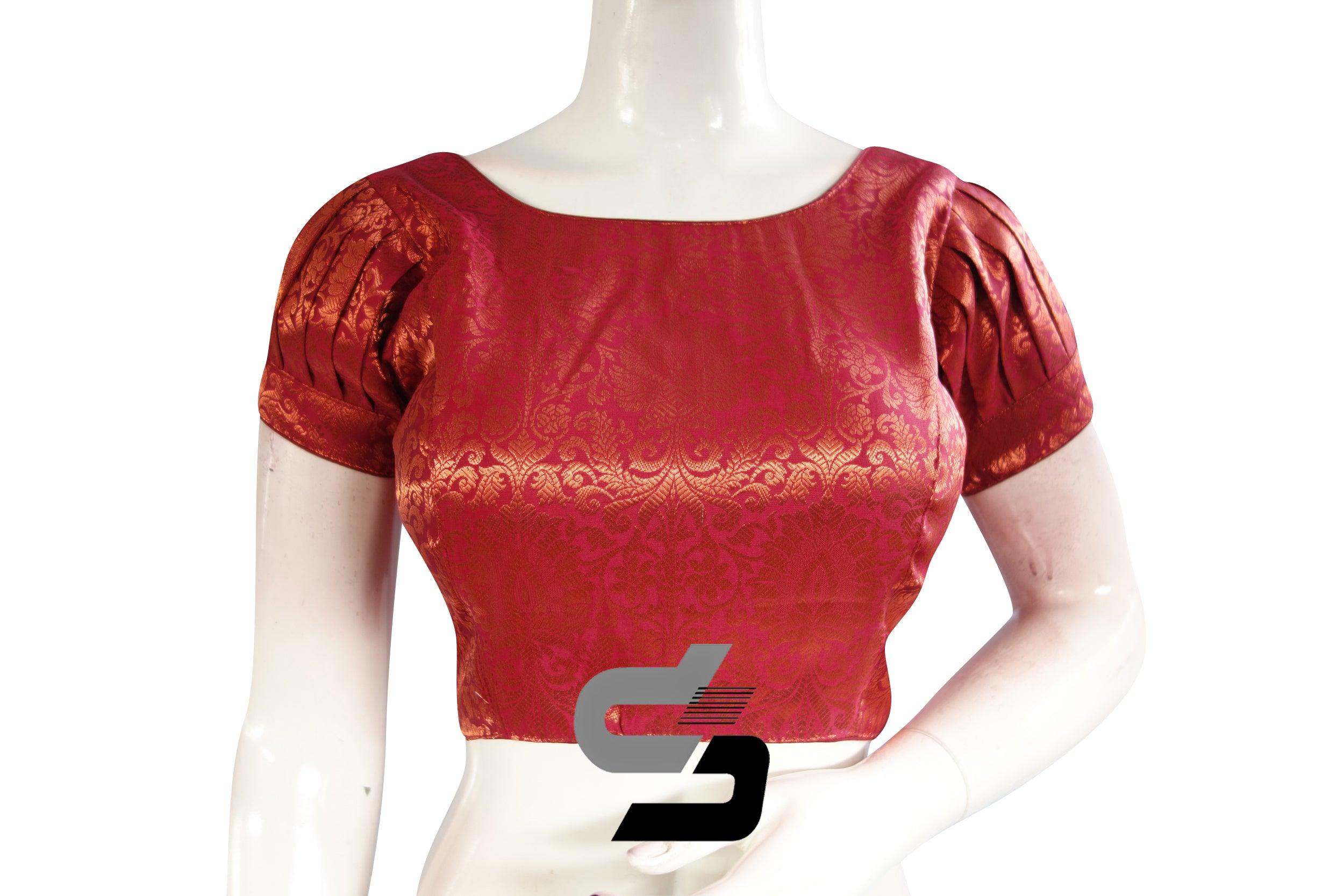 Saree Blouse Puff Sleeve Designs | urbtic.com