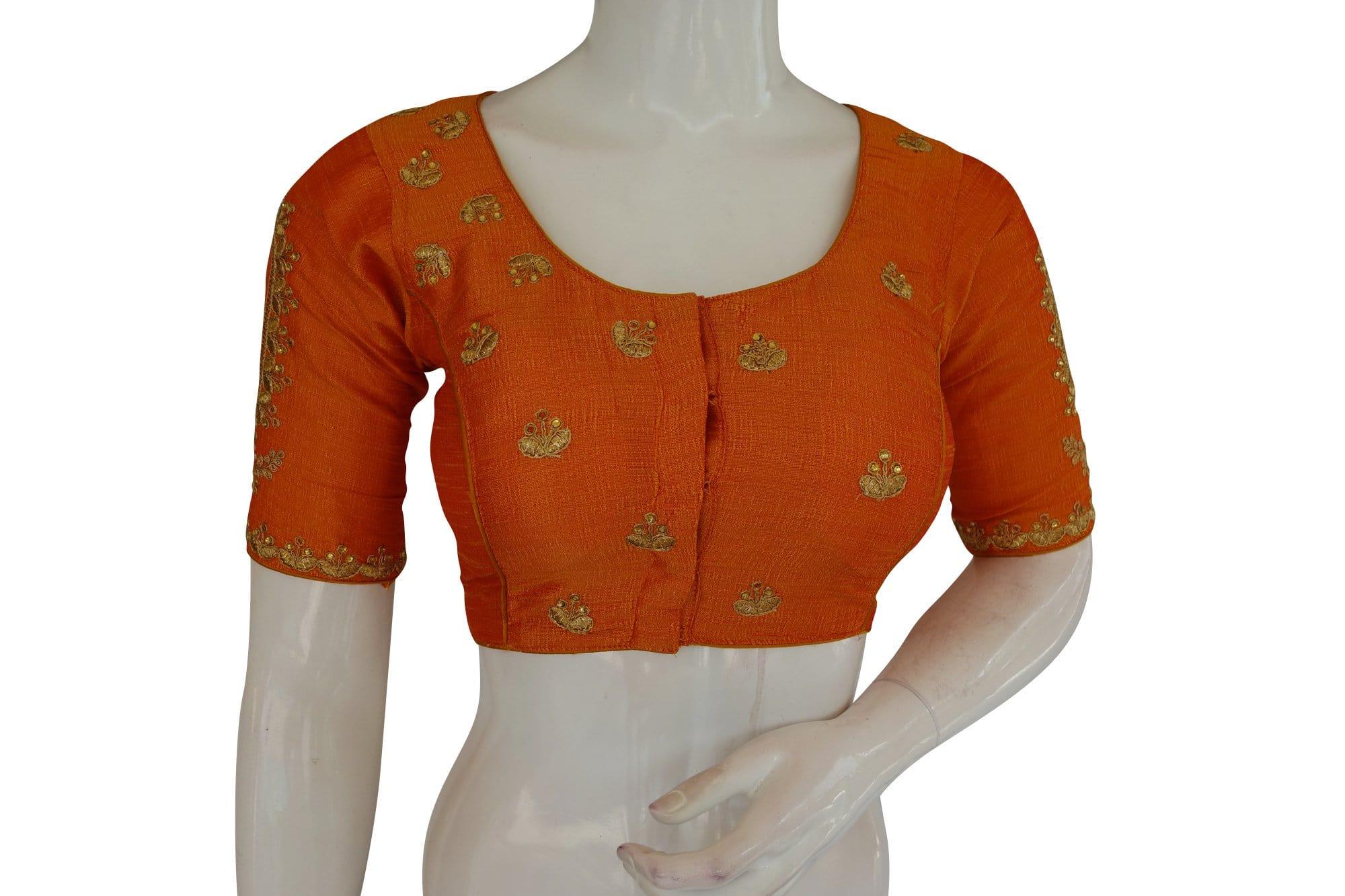 High neck hotsell embroidered top