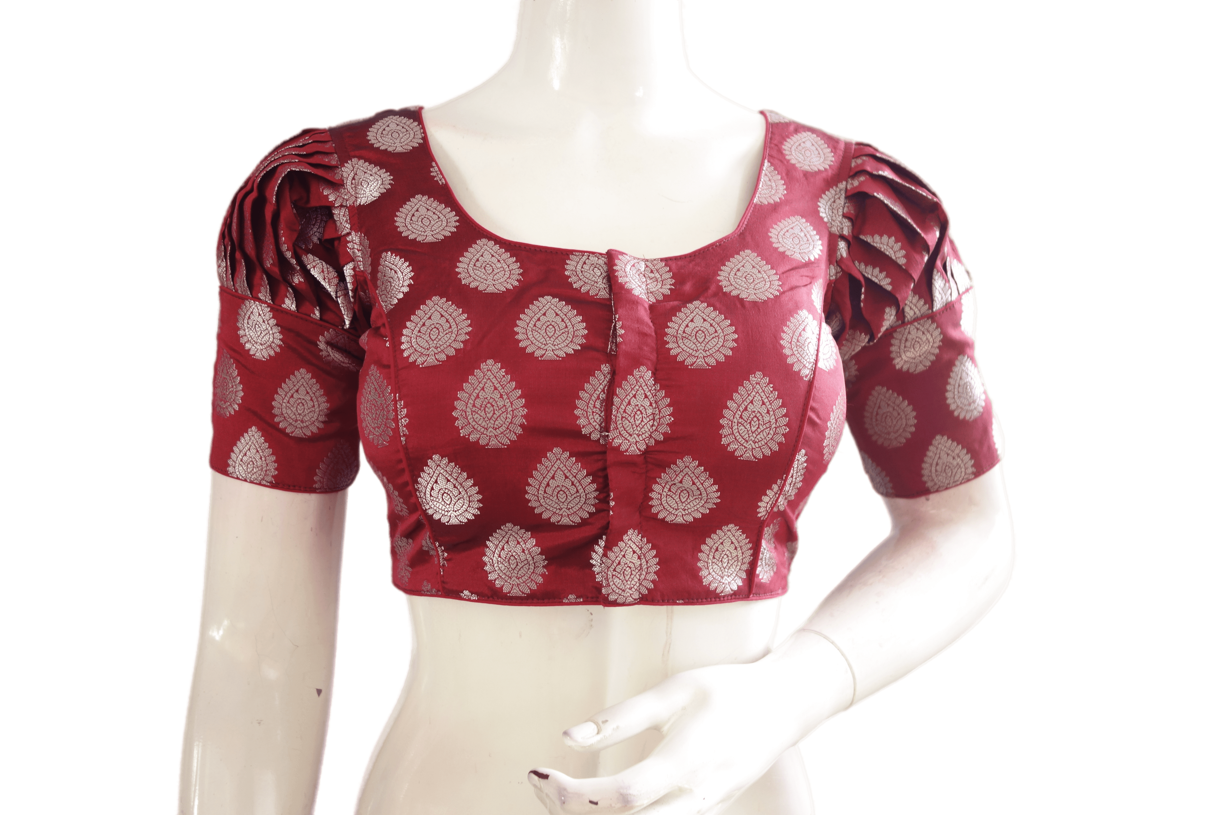 Maroon Blouse | Blouse designs silk, Trendy blouse designs, Saree blouse  designs latest