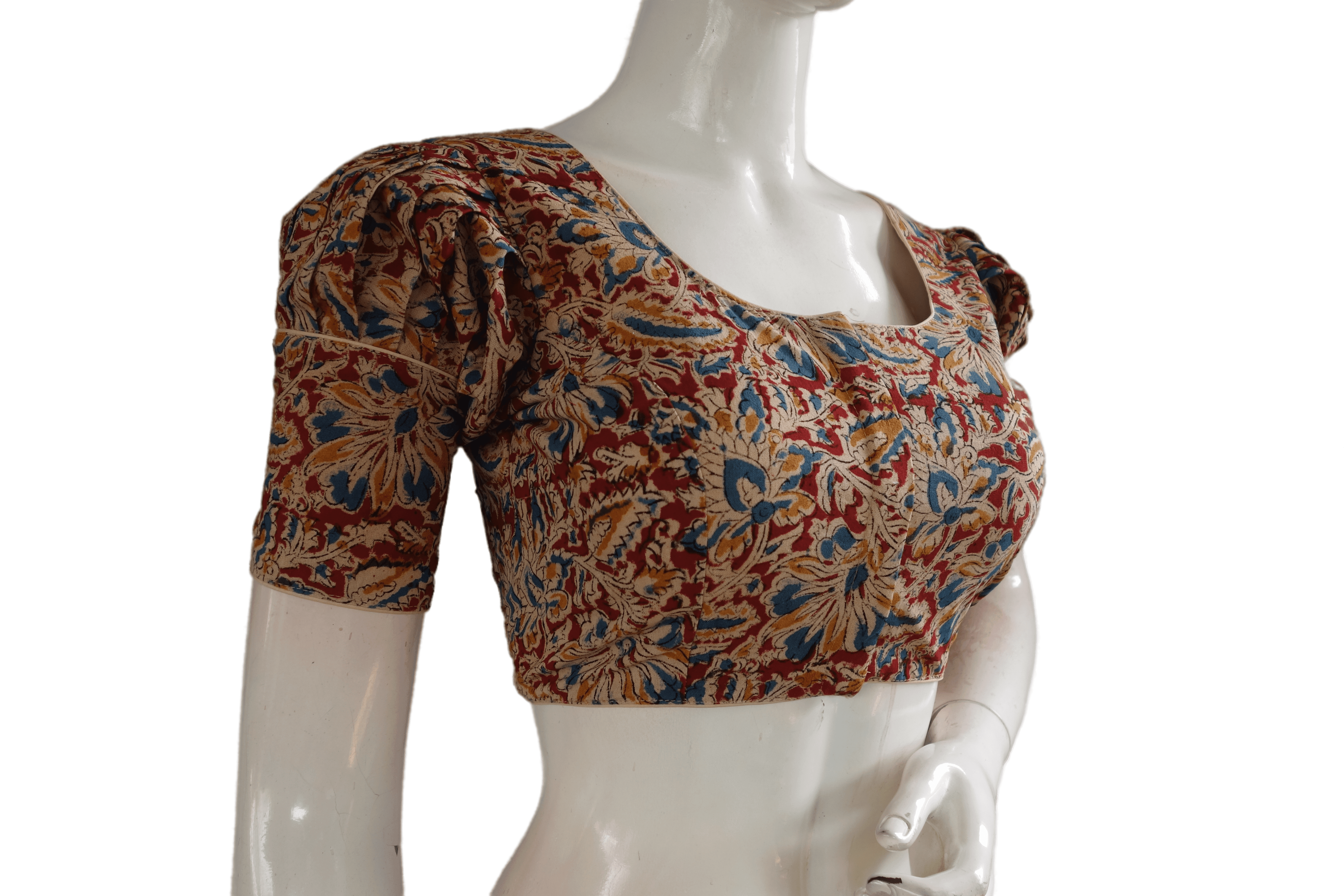 250+ Best Kalamkari Blouse Designs for Cotton Saree (2024) | Kalamkari  blouse designs, Kalamkari blouse, Saree blouse designs latest