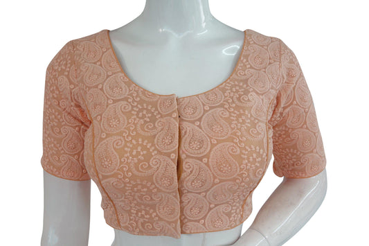 chikankari embroidery readymade saree blouse