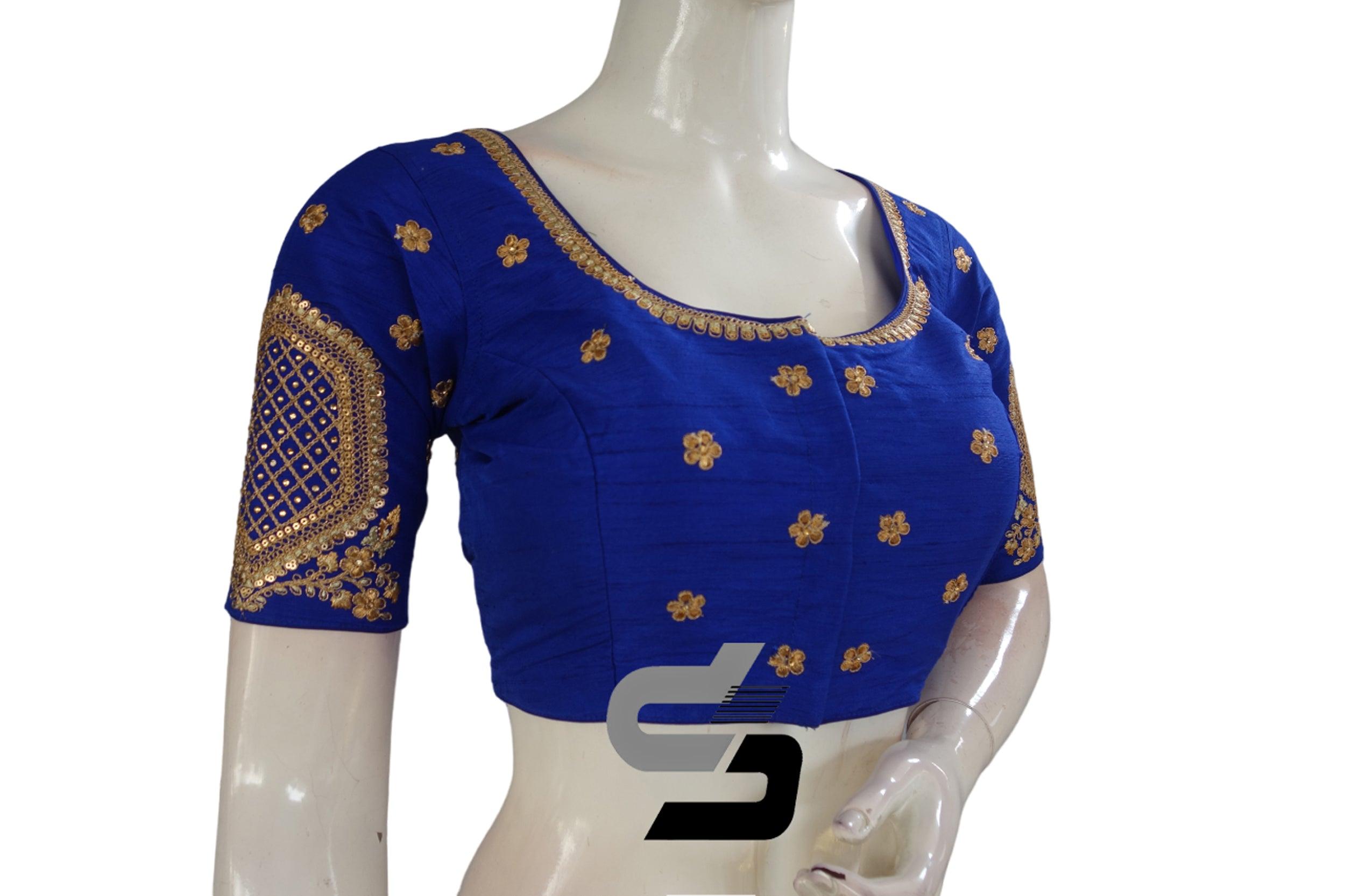 Royal Blue Ready to Wear Saree – EinayaCollection